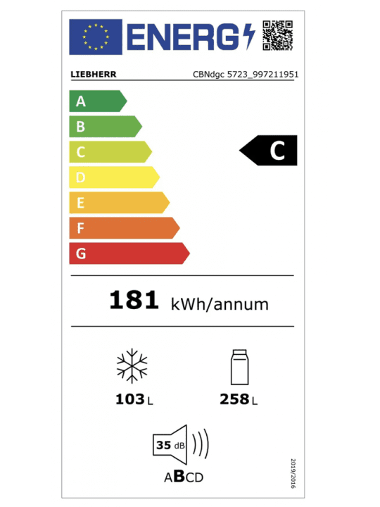 Hladilnik z zamrzovalnikom CBNdgc 5723 plus BioFresh NoFrost LIEBHERR Hladilnik z zamrzovalnikom CBNdgc 5723 plus BioFresh NoFrost LIEBHERR